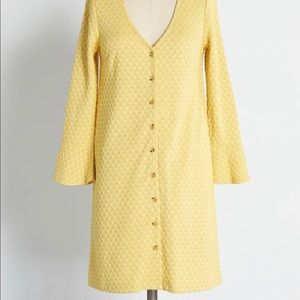 ModCloth 3X tunic/dress in gold/mustard yellow